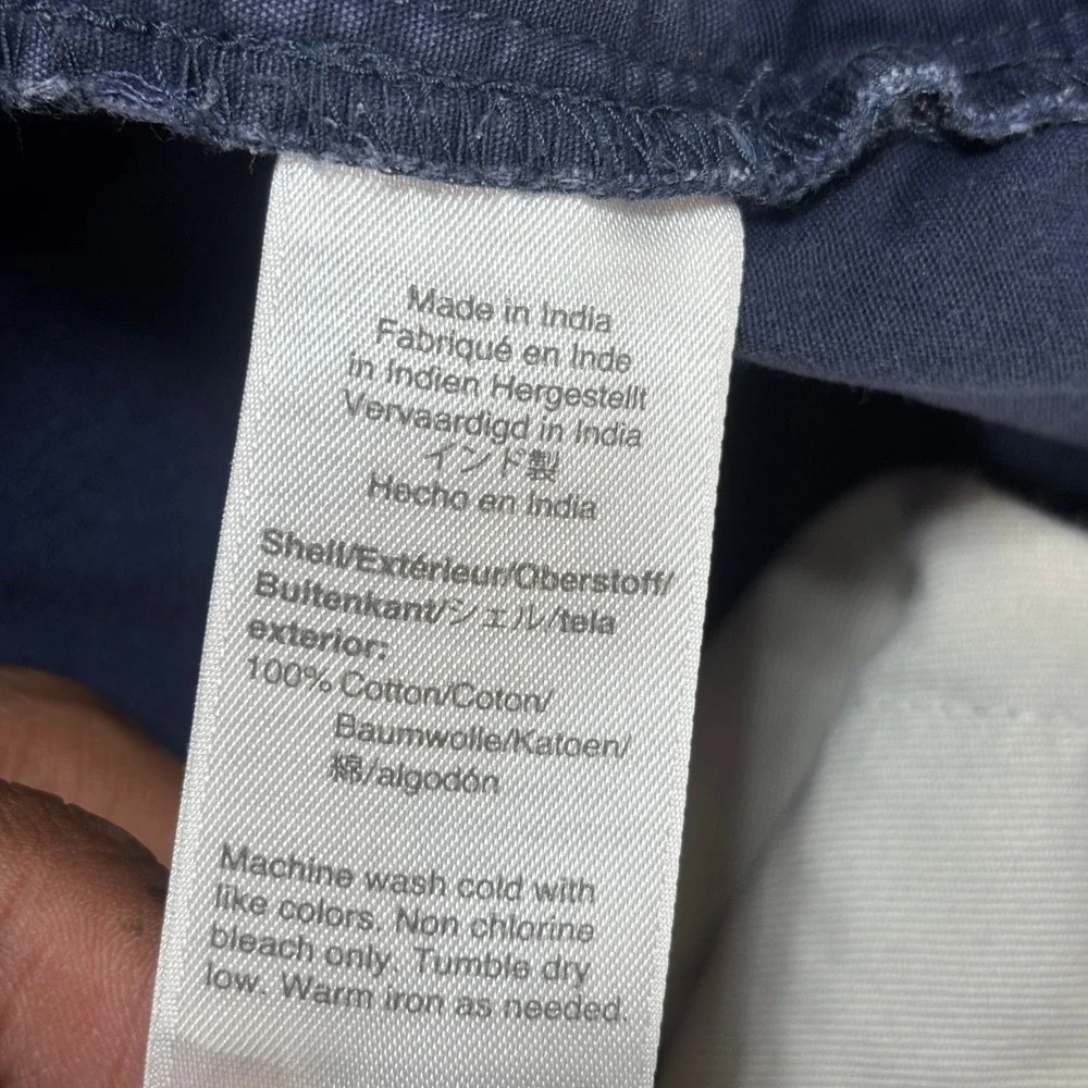 Wallace & Barnes Men's 34x32 Double Knee Workwear Pants Navy Blue Duck Canvas